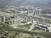 Panorama. Velesajam, Trnsko, Siget, Sopot. Avenija Borisa Kidriča (današnja Avenija grada Dubrovnika) 1970-ih godina